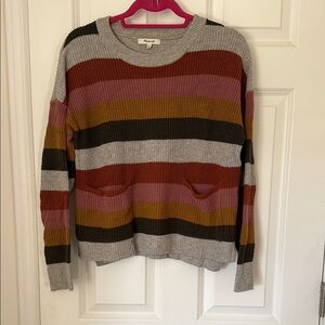 Madewell Patch Pocket Pullover Sweater in Walton Stripe